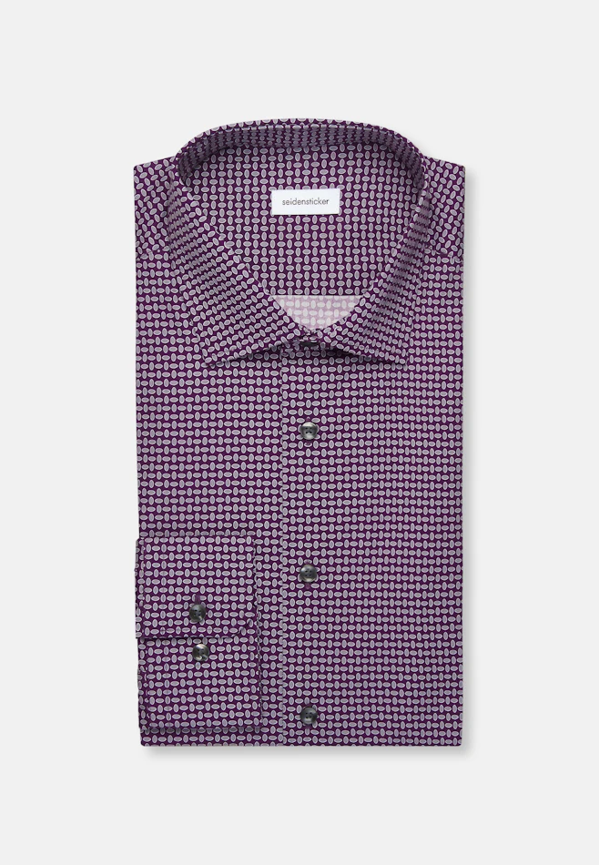 Regular Chemise d'affaires Imprimé dans Lilas | Boutique en ligne Seidensticker