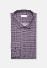 Regular Business Hemd Druck in Lila |  Seidensticker Onlineshop