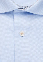 Regular Business Hemd Struktur in Mittelblau |  Seidensticker Onlineshop