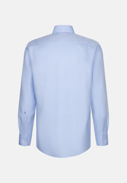 Regular Business Hemd Struktur in Mittelblau |  Seidensticker Onlineshop