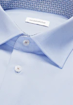 Regular Business Hemd Struktur in Mittelblau |  Seidensticker Onlineshop