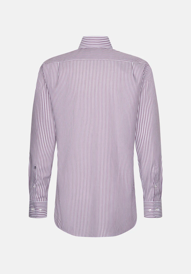 Regular Business Hemd Gestreift in Lila | Seidensticker Onlineshop