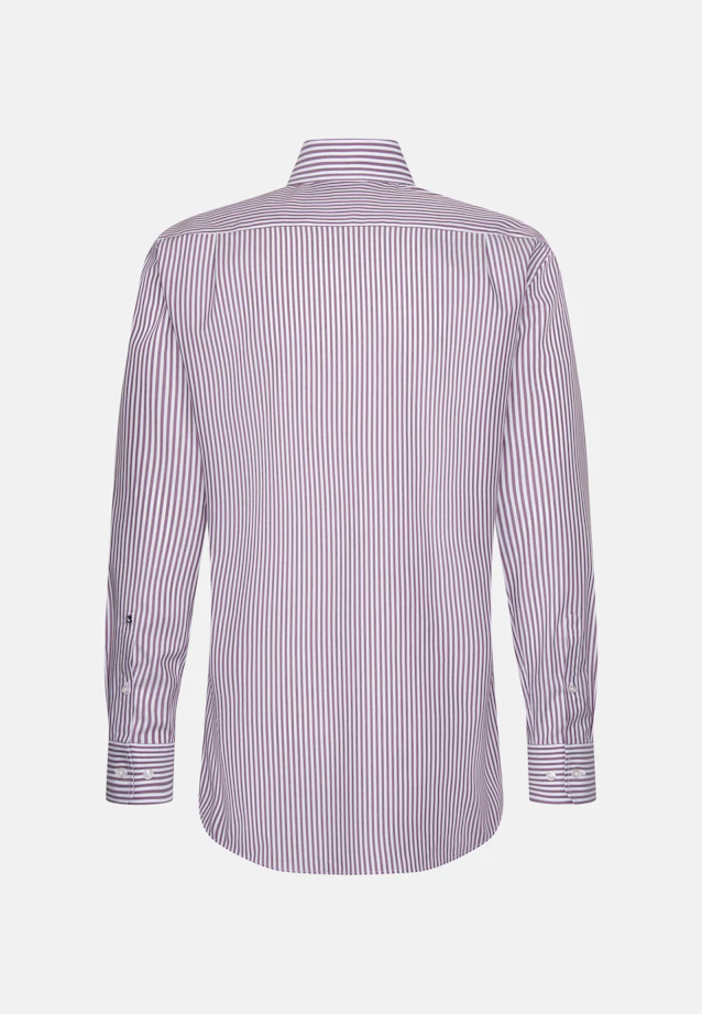 Regular Business Hemd Gestreift in Lila |  Seidensticker Onlineshop