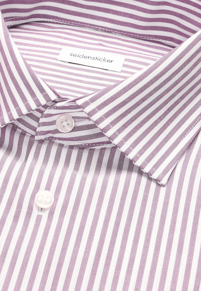 Regular Business Hemd Gestreift in Lila | Seidensticker Onlineshop