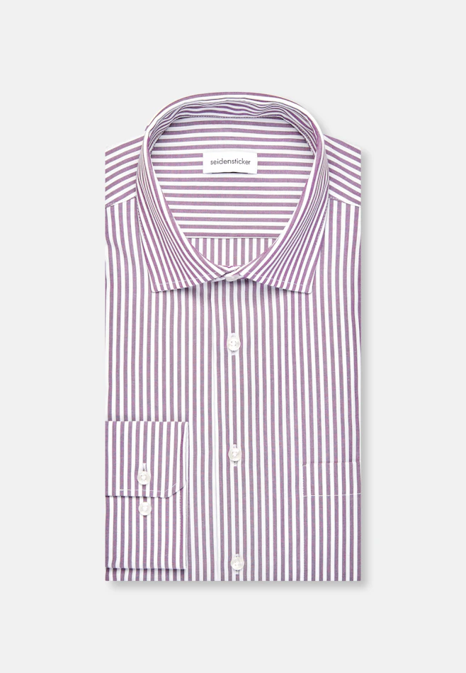 Regular Business Hemd Gestreift in Lila | Seidensticker Onlineshop