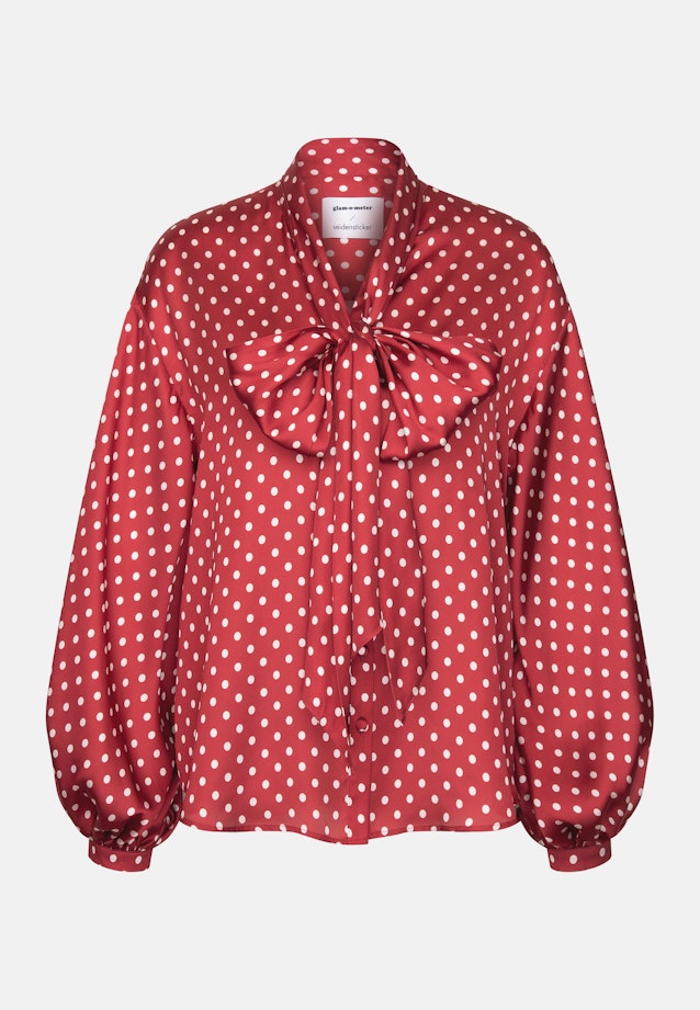 Schluppenbluse mit Tupfenprint in Rot |  Seidensticker Onlineshop