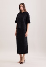 Oversized Shirt aus Spitze in Schwarz |  Seidensticker Onlineshop