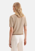 Polo en maille fine en laine métallique in Gold |  Seidensticker Onlineshop