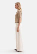 Fine knit polo shirt made of metallic yarn in Gold |  Seidensticker Onlineshop