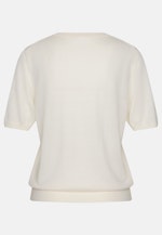 V- Neck Feinstrickpullover aus Wolle und Seide in Ecru |  Seidensticker Onlineshop