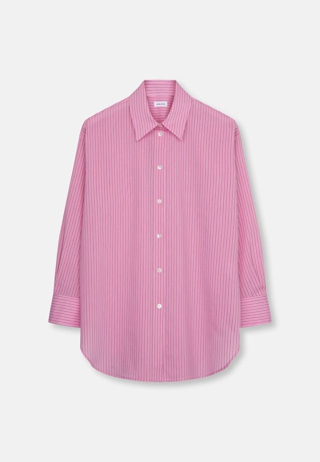 Oversized Hemdbluse mit tiefer Passe in Rosa |  Seidensticker Onlineshop