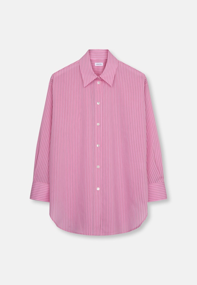 Oversized Hemdbluse mit tiefer Passe in Rosa | Seidensticker Onlineshop