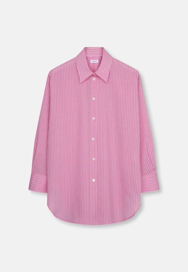 Oversized Shirt Blouse with Low Yoke in Rosa |  Seidensticker Onlineshop