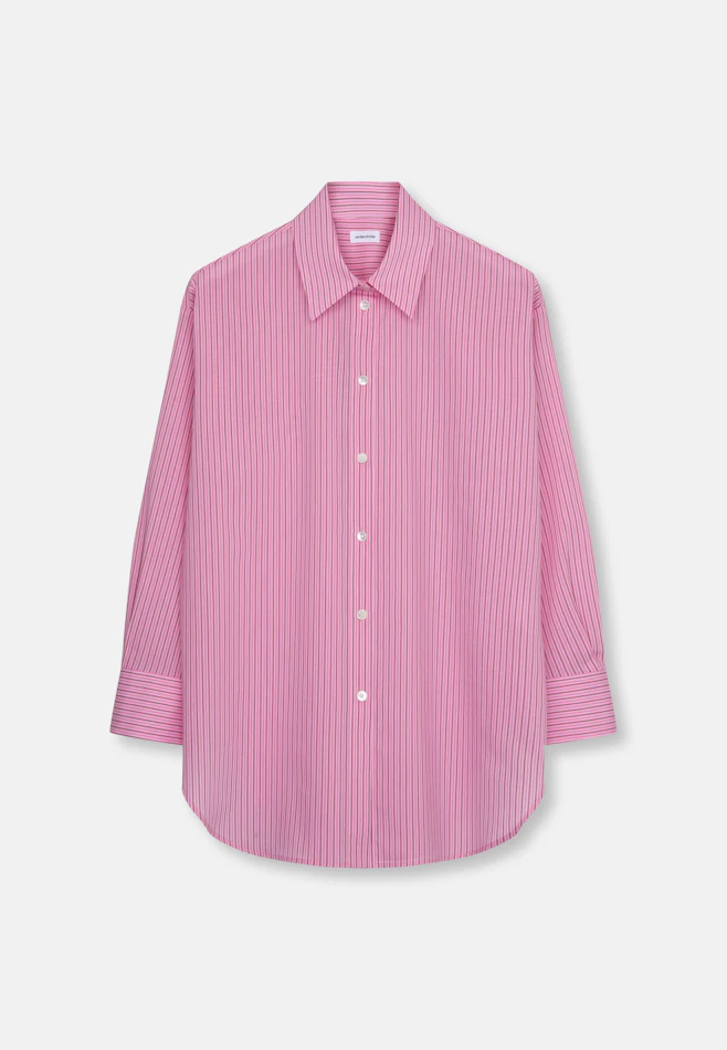 Oversized Hemdbluse mit tiefer Passe in Rosa | Seidensticker Onlineshop