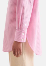 Oversized Hemdbluse mit tiefer Passe in Rosa |  Seidensticker Onlineshop