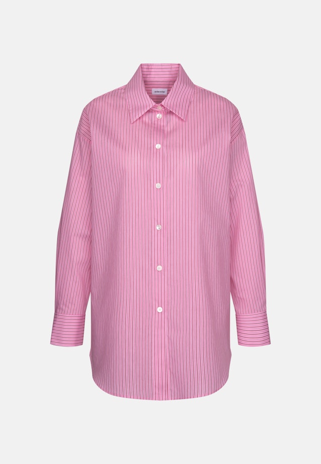 Oversized Hemdbluse mit tiefer Passe in Rosa |  Seidensticker Onlineshop