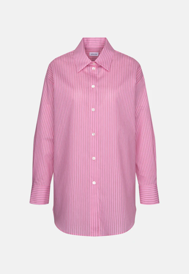Oversized Shirt Blouse with Low Yoke in Rosa |  Seidensticker Onlineshop
