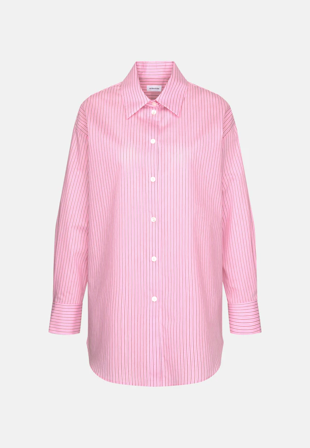 Oversized Shirt Blouse with Low Yoke in Rosa |  Seidensticker Onlineshop
