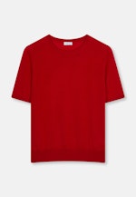 Leichtes Strickshirt aus Wolle und Seide in Rouge |  Seidensticker Onlineshop
