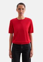 Chemise tricotée légère en laine et soie in Rouge |  Seidensticker Onlineshop