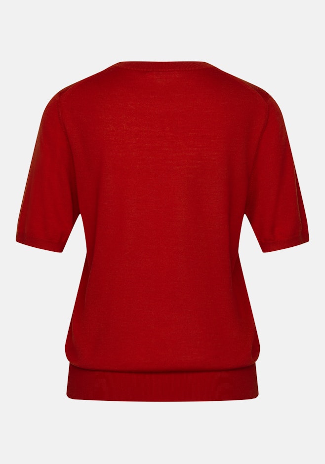 Leichtes Strickshirt aus Wolle und Seide in Rot | Seidensticker Onlineshop