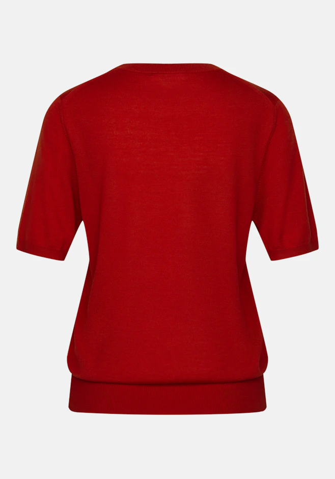 Leichtes Strickshirt aus Wolle und Seide in Rot | Seidensticker Onlineshop