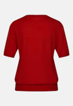 Leichtes Strickshirt aus Wolle und Seide in Rot |  Seidensticker Onlineshop