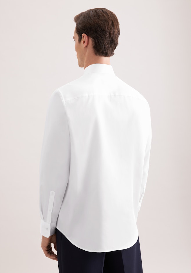Relaxed Business Hemd Uni in Weiß | Seidensticker Onlineshop