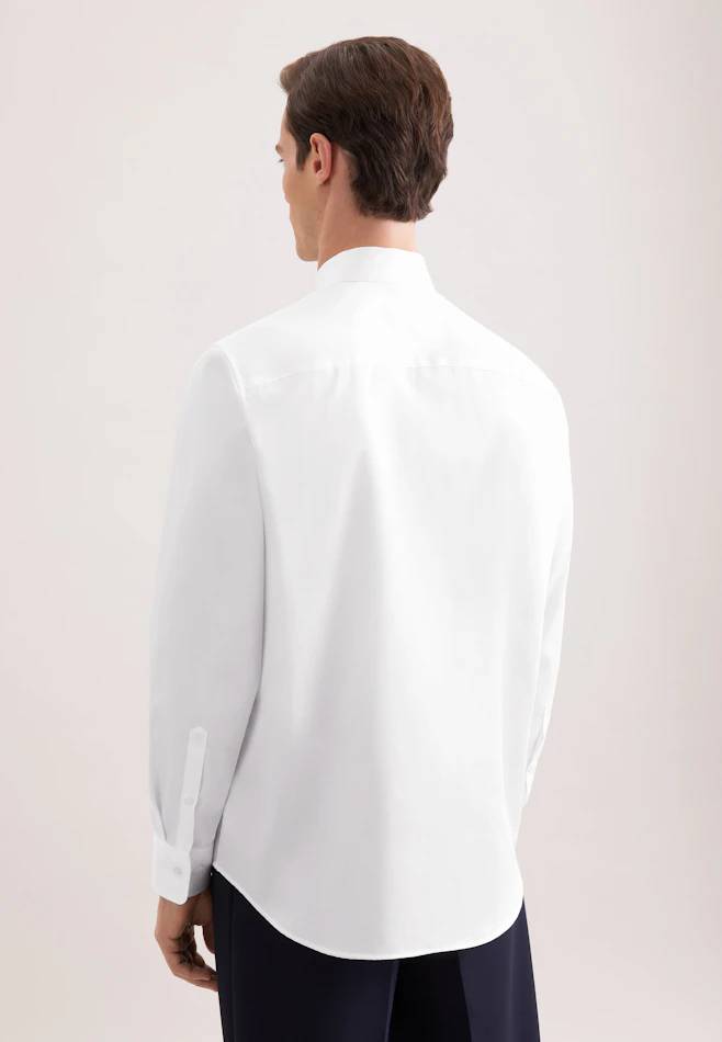 Relaxed Chemise d'affaires Uni dans Blanc | Boutique en ligne Seidensticker