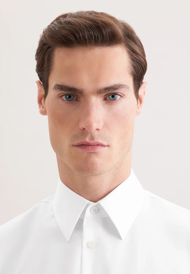 Relaxed Business shirt Uni in Weiß |  Seidensticker Onlineshop