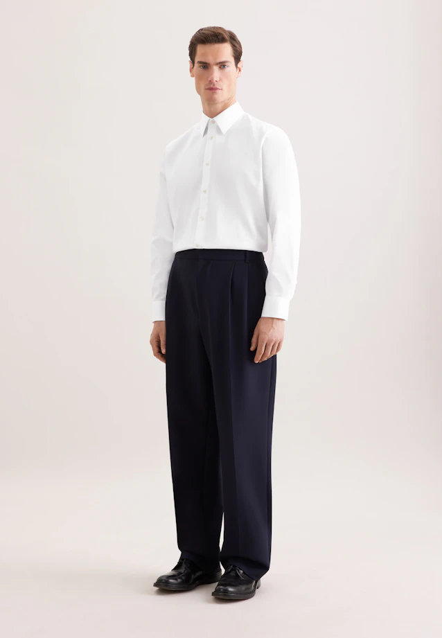 Relaxed Business Hemd Uni in Weiß |  Seidensticker Onlineshop