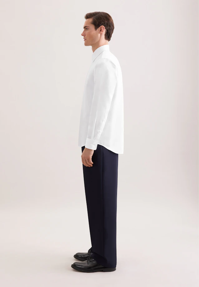 Relaxed Business shirt Uni in Weiß |  Seidensticker Onlineshop