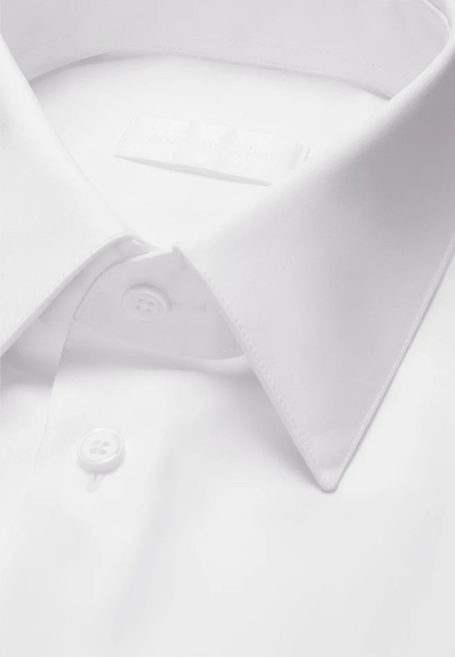 Relaxed Chemise d'affaires Uni dans Blanc | Boutique en ligne Seidensticker