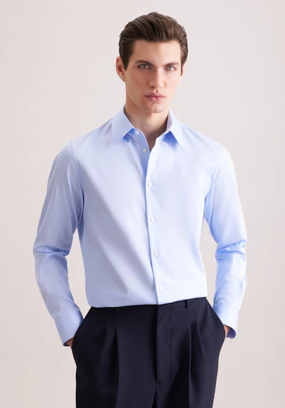 Relaxed Business shirt Uni in Hellblau | Seidensticker Onlineshop