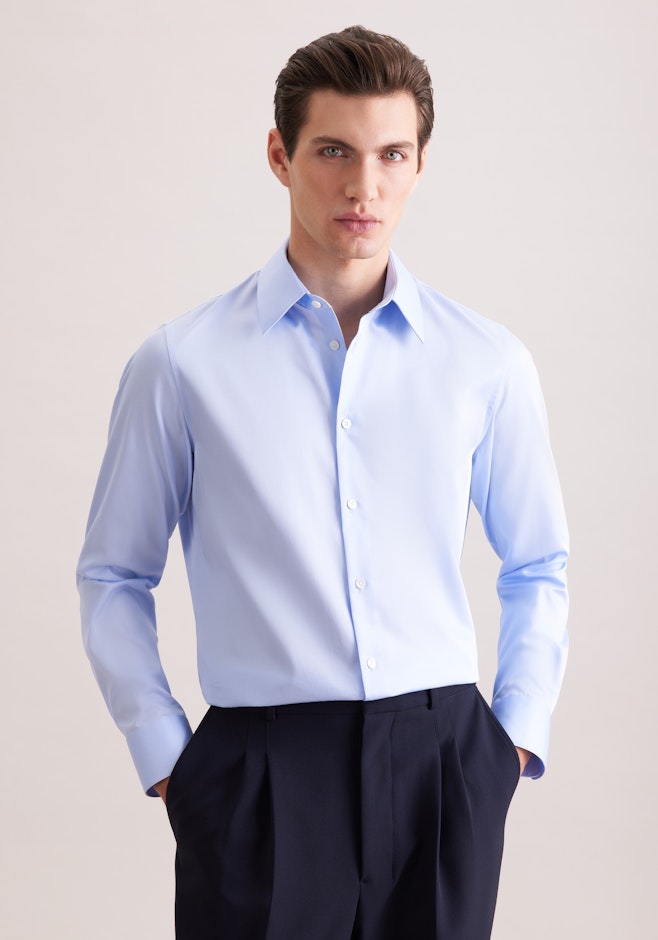 Relaxed Business Hemd Uni in Hellblau | Seidensticker Onlineshop