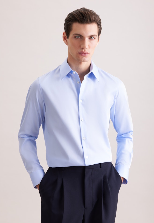 Relaxed Business Hemd Uni in Hellblau | Seidensticker Onlineshop