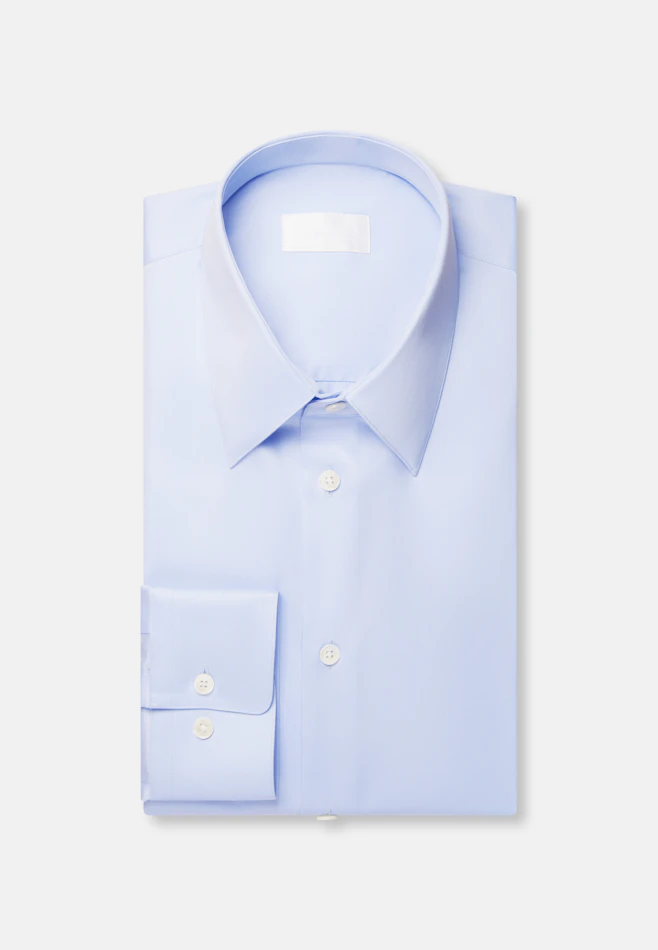Relaxed Chemise d'affaires Uni dans Bleu Clair | Boutique en ligne Seidensticker