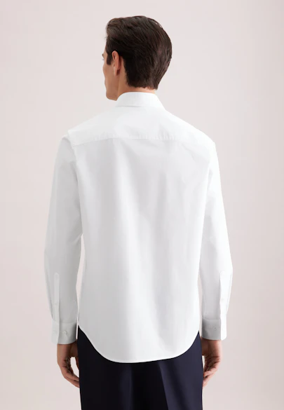 Straight Chemise d'affaires Uni in Blanc | Seidensticker Onlineshop