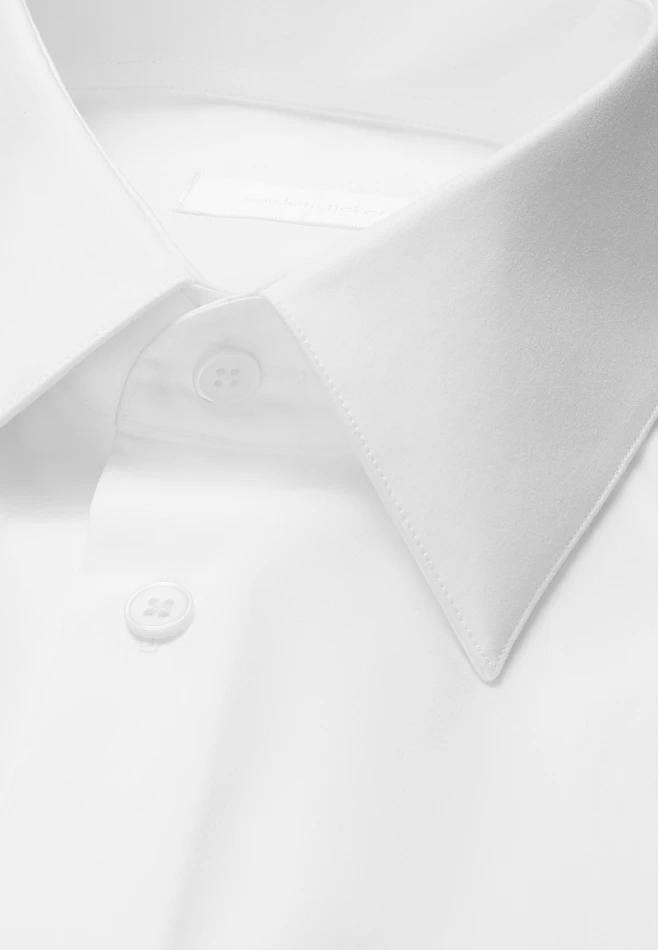 Straight Chemise d'affaires Uni dans Blanc | Boutique en ligne Seidensticker