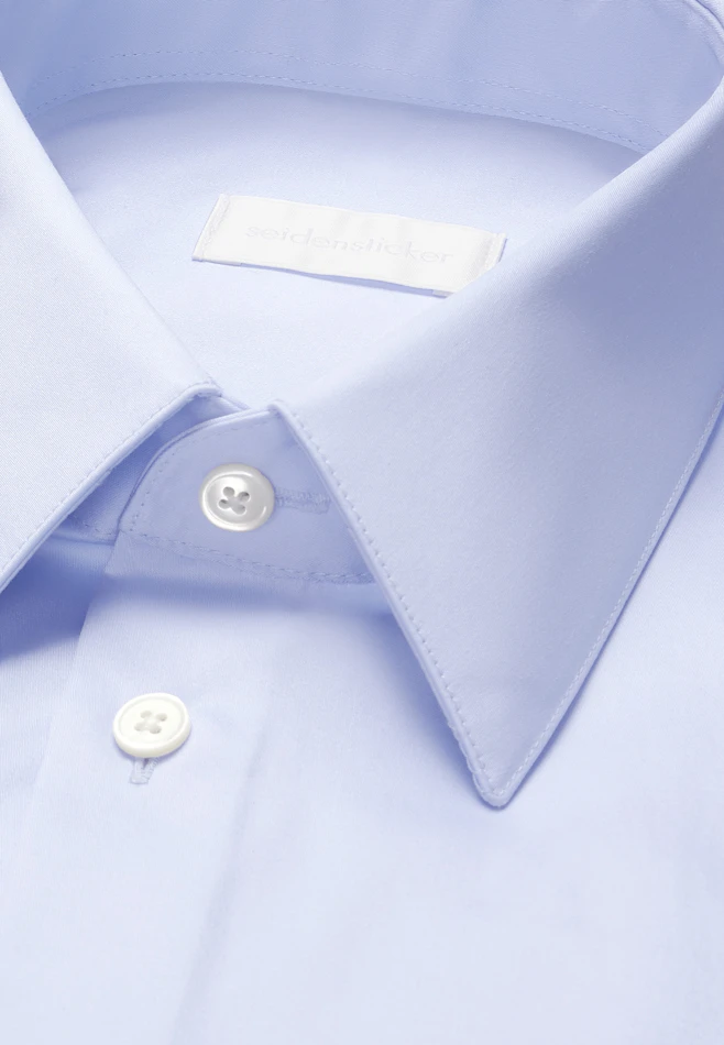 Straight Chemise d'affaires Uni dans Bleu Clair | Boutique en ligne Seidensticker