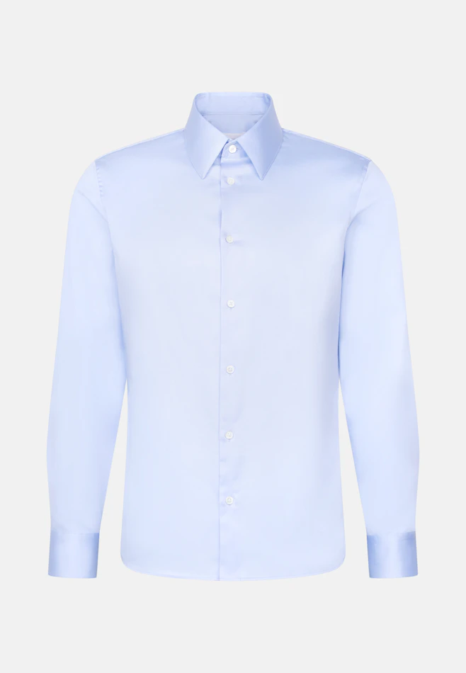 Straight Chemise d'affaires Uni dans Bleu Clair | Boutique en ligne Seidensticker