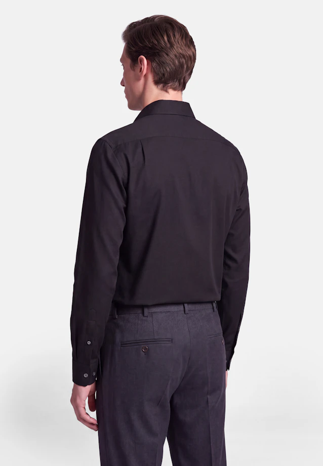 Regular Business shirt Uni in Schwarz |  Seidensticker Onlineshop