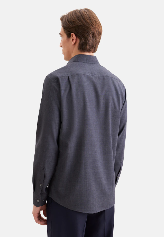 Regular Business shirt Uni in Grey |  Seidensticker Onlineshop