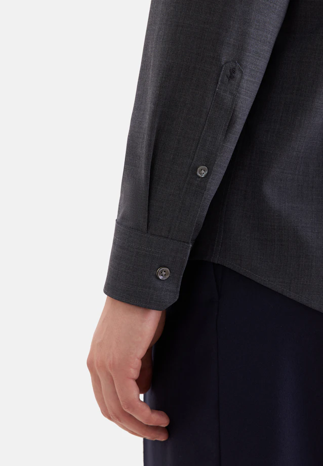 Regular Business Hemd Uni in Grau |  Seidensticker Onlineshop