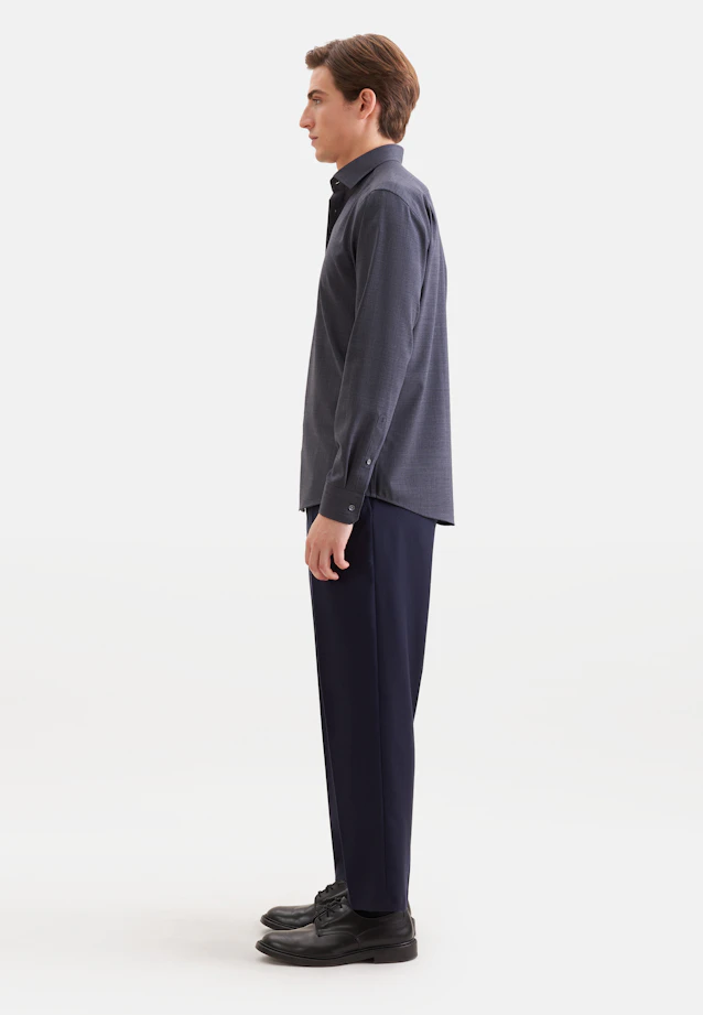 Regular Business shirt Uni in Grey |  Seidensticker Onlineshop