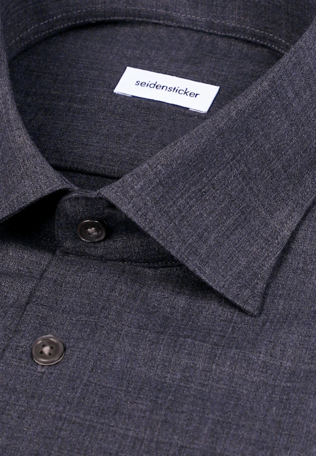 Regular Business shirt Uni in Grey |  Seidensticker Onlineshop