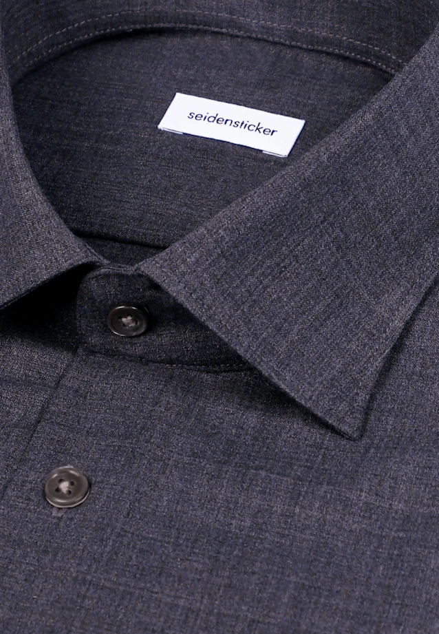 Regular Business shirt Uni in Grey |  Seidensticker Onlineshop