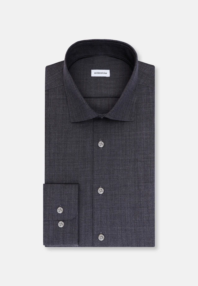 Regular Business shirt Uni in Grey |  Seidensticker Onlineshop