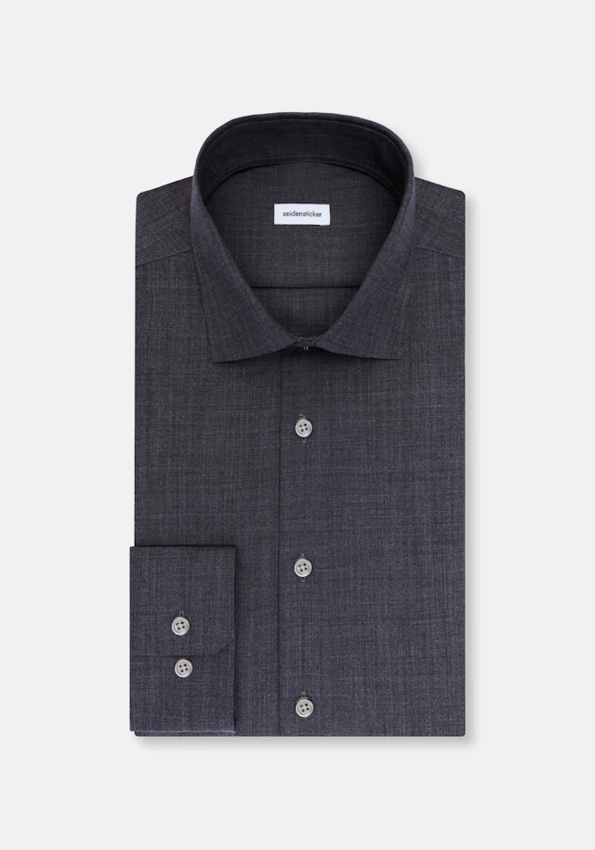 Regular Business shirt Uni in Grey | Seidensticker online shop