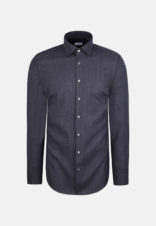 Regular Business shirt Uni in Grey |  Seidensticker Onlineshop